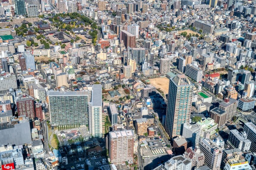 Photo climate change urban planning Japan