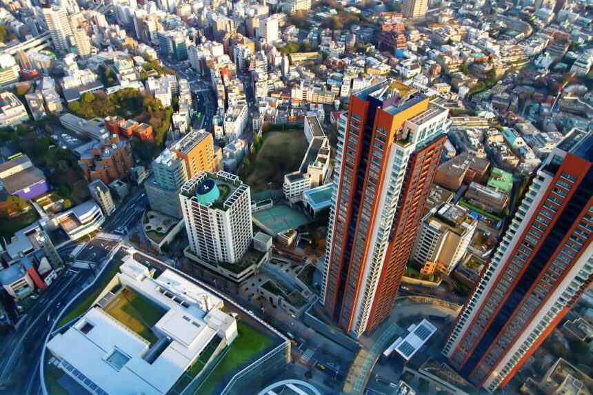 Photo Tokyo below sea level neighborhoods