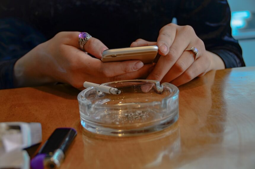 Photo twitchy phone checking habits