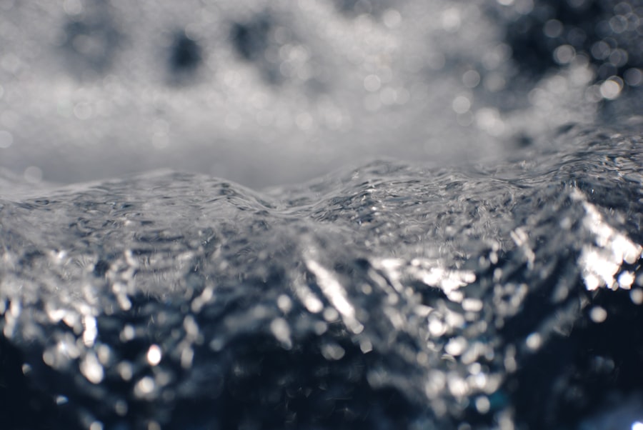 Photo cold water face splash